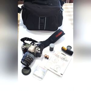 Nikon N65 35mm SLR Camera - Black and Silver